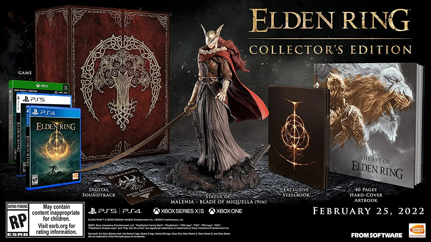 Series Elden Xbox Namco, PlayStation Collector's Bandai Ring 4, One, Xbox X,S, Edition, PlayStation 5