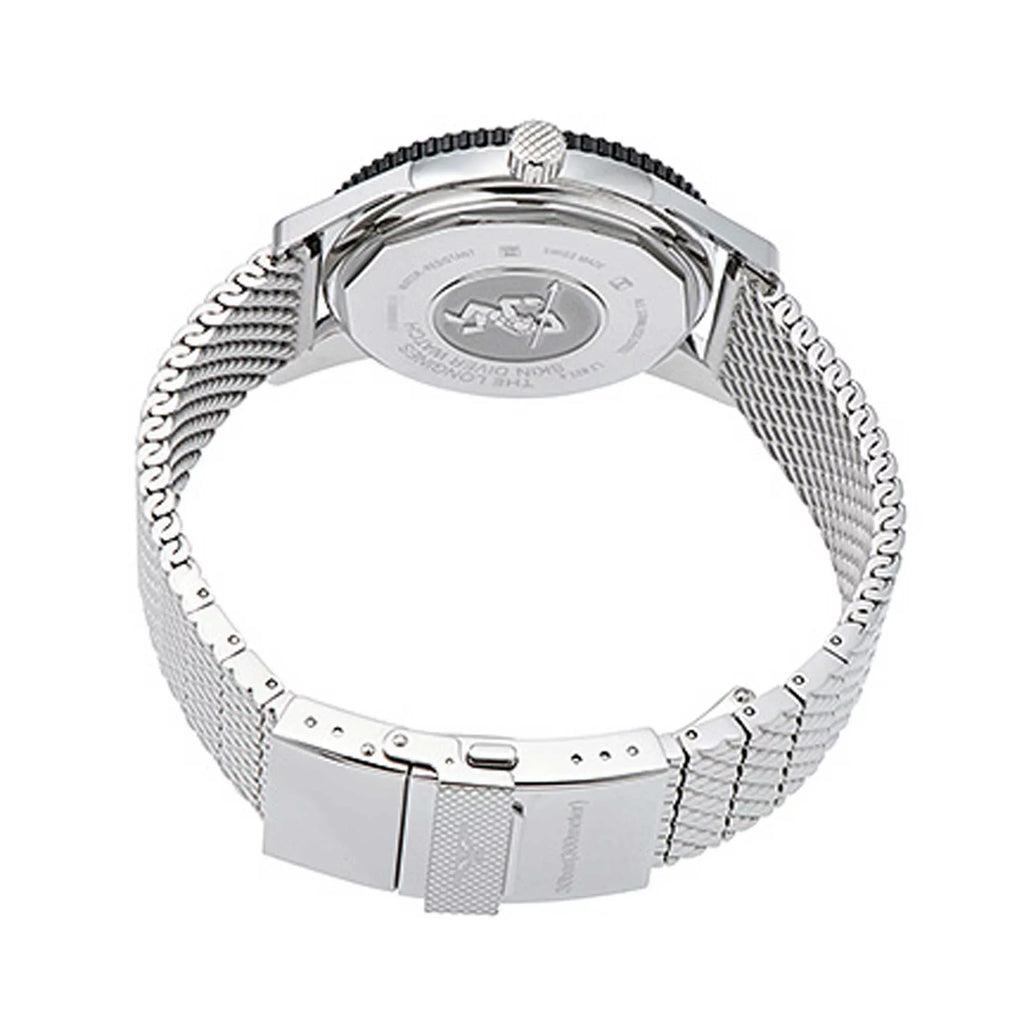 Black Longines Skin Heritage L28224566 Dial Diver Men's Watch