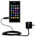 Uses suitable foldable - the Gomadic AC TipExcha output for a Home power Intelligent Nokia design with N9 plug Compact - Charger Wall High convenient,