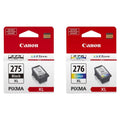 and Magenta Cartridge PG-275XL Yellow) CL-276XL Ink Color and Black Cyan, Canon (Black,