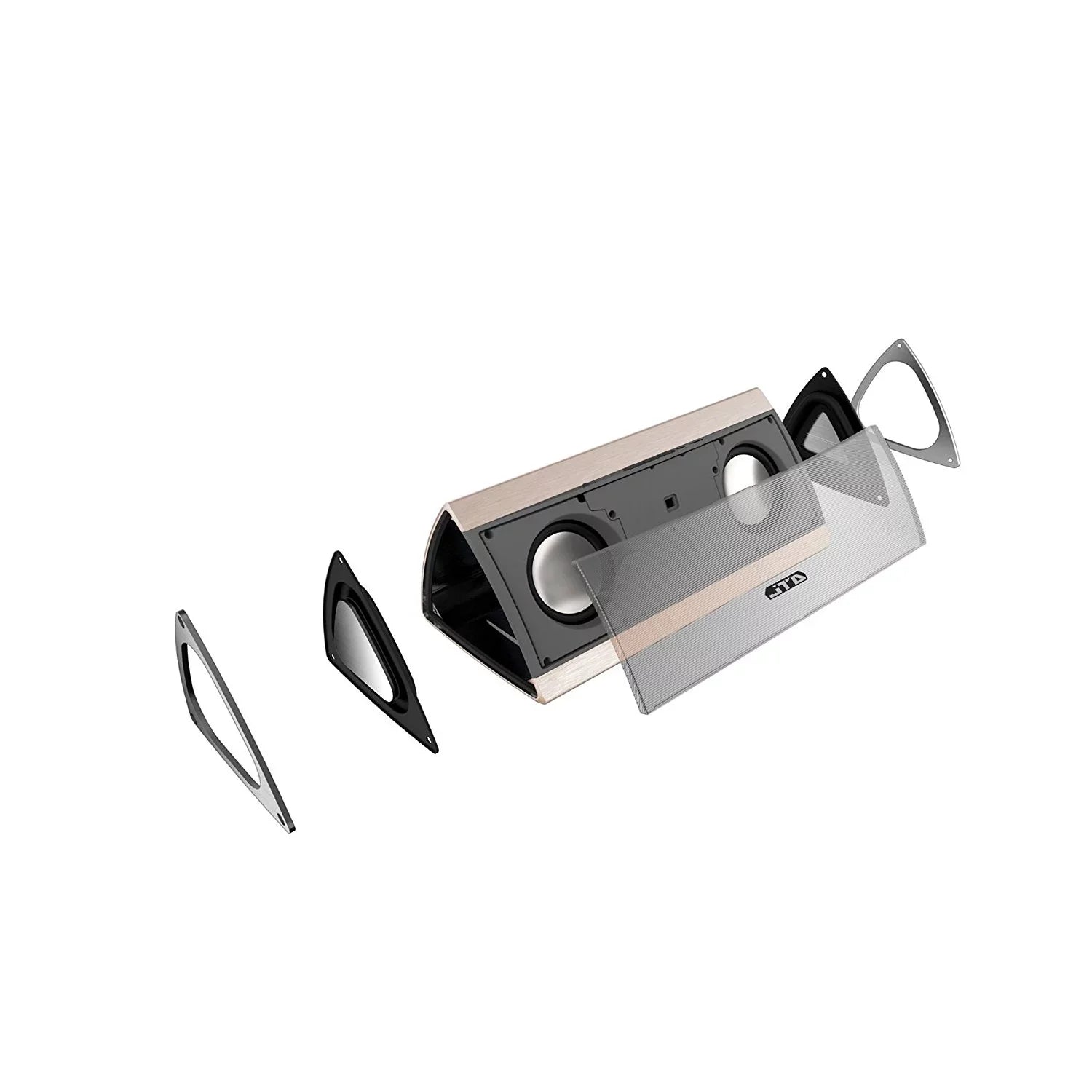 8hrs Metal (3D-Surround Bluetooth Wireless BASS Playtime Speaker &amp; 3D Housing W/ Full JTD Hands-free Portable Stereo Sound &amp; Surround Bluetooth CSR &amp; MOSOUND 4.0 Gold) - &amp; Latest