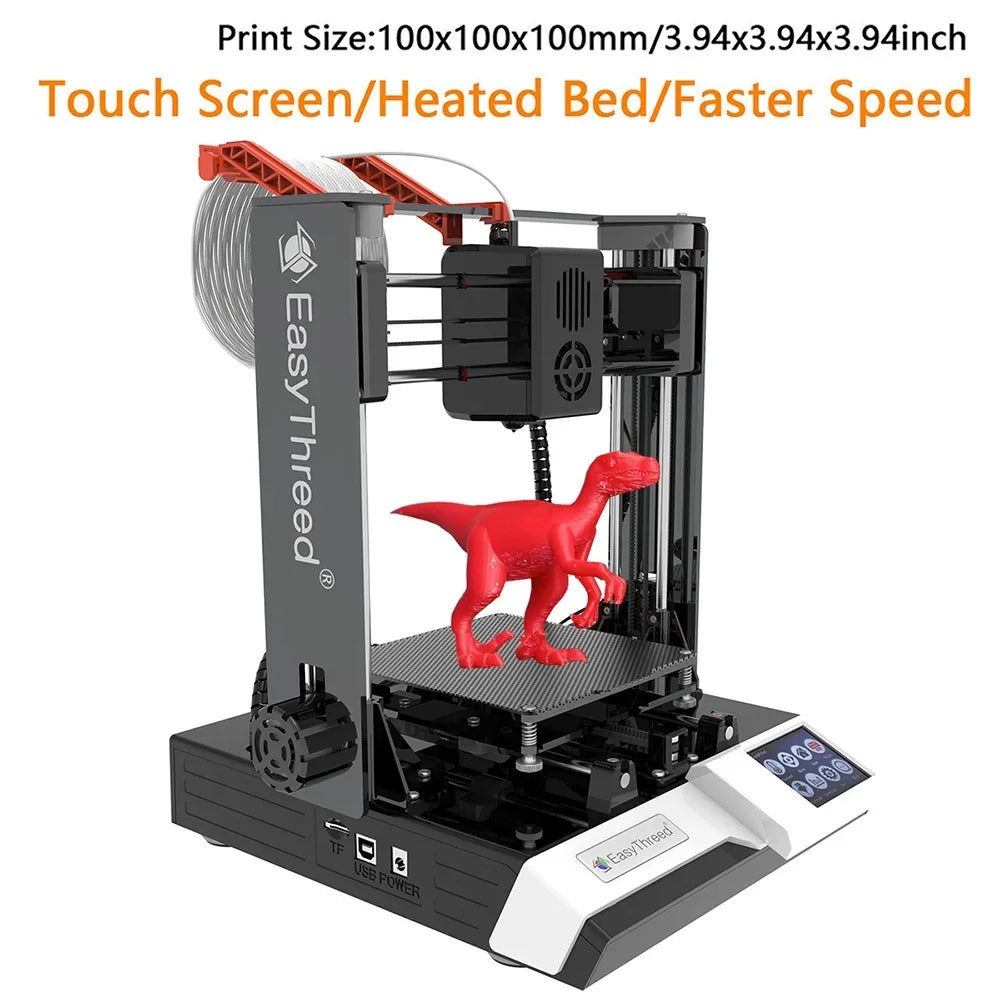 HUIOP EasyThreed printer,Print 3D-Printer Comes K6 TF 3D Size Printer Removable Printer 100x100x100mm/4x4x4inches Hine 3D Hine MIZUH 3D Kids Printer Plus Plus ICHU Printers