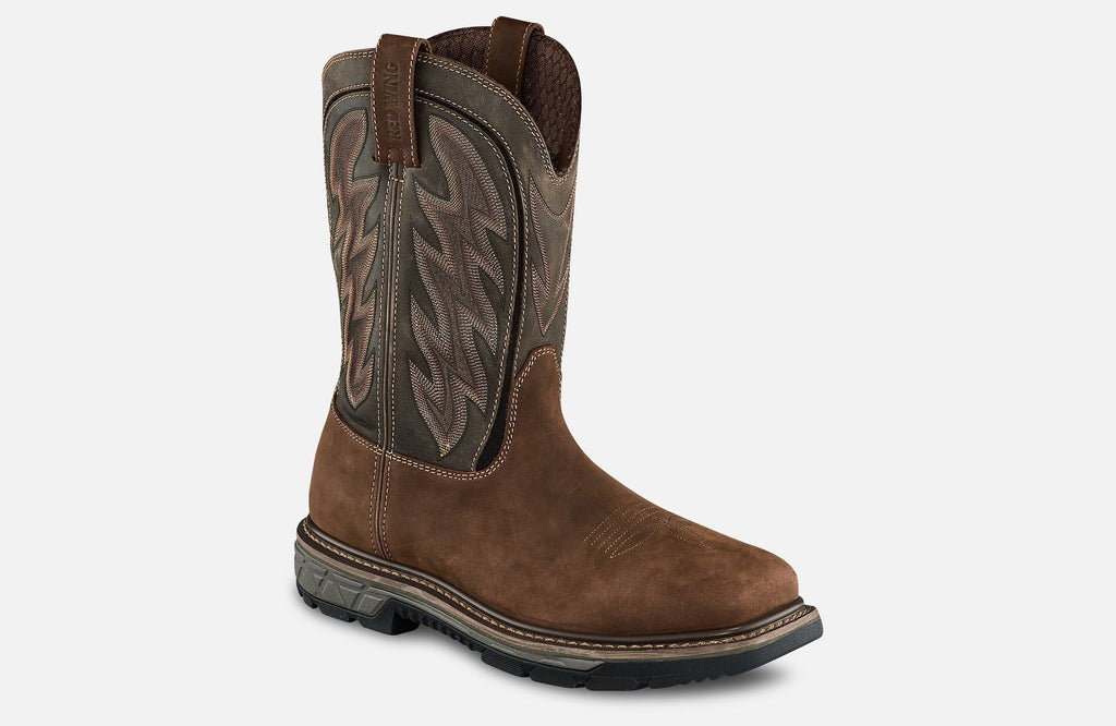 Boot Safety RioFlex Men's Toe Work Pull-on Style Red 11-inch - Waterproof, 2204 Wing
