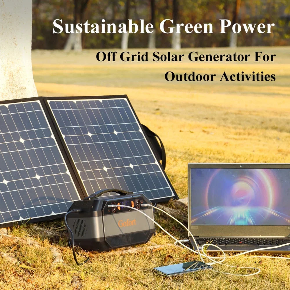 Travel, 2X for Supply AC with Power Outlets and Station, CPAP, Power USB Emergency 299Wh 4X Power Camping, Home 4X Outlets, Generator RV DC Outlets 110V 12V Outdoor 330W Solar Backup Portable