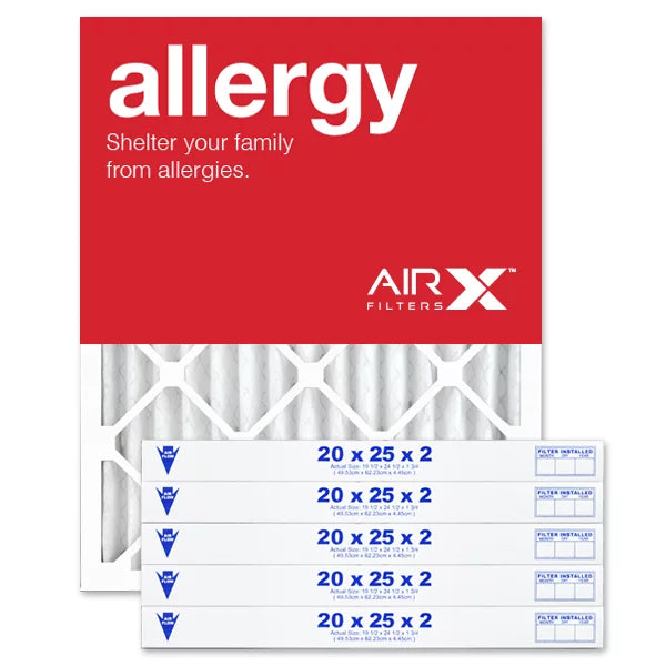 Box in 6, Air AC Furnace the Pleated Made 20x25x2 Filter Air Filter AIRx MERV Replacement of USA Allergy 11 Filters