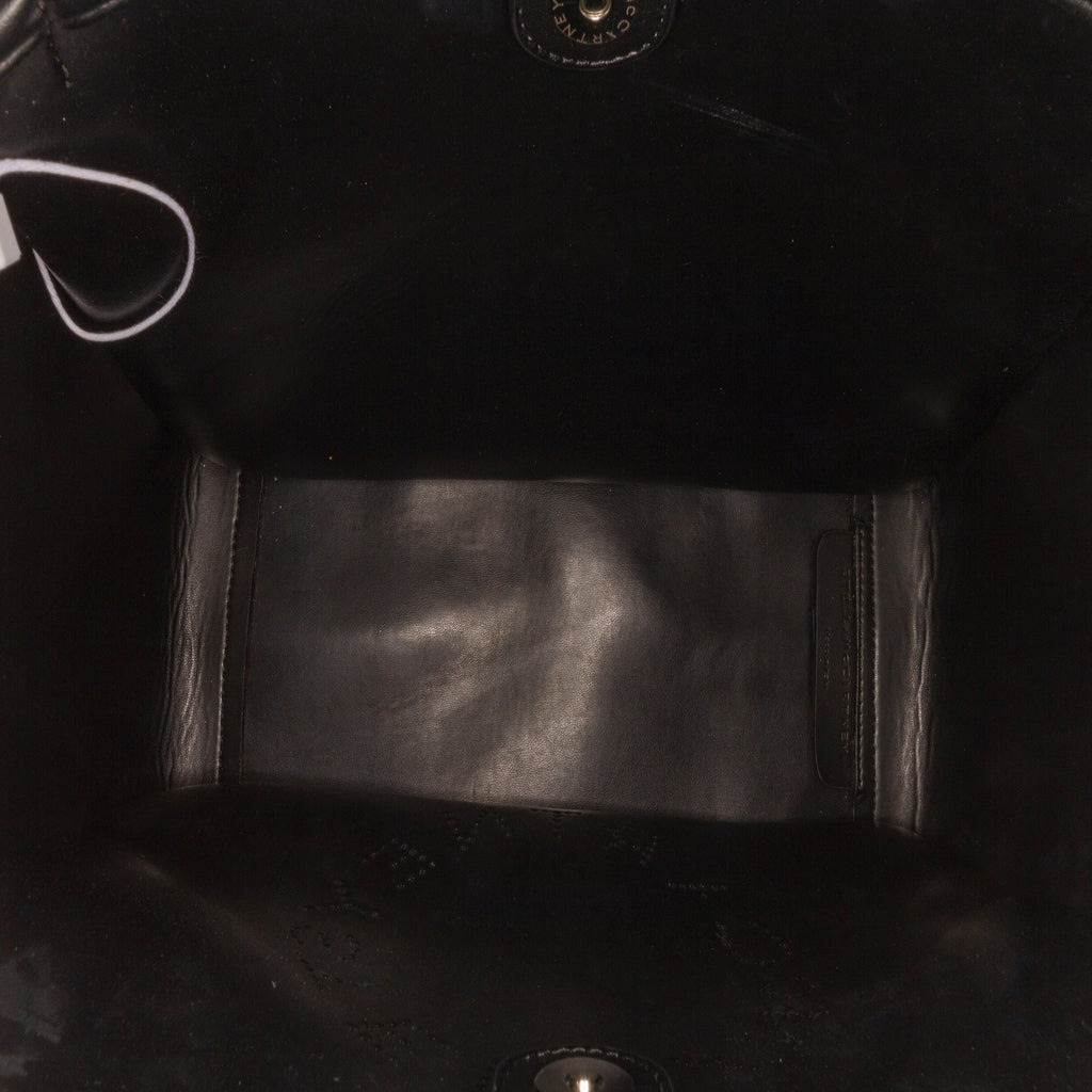 Brown Unisex Authenticated Satchel Logo Canvas (Good) Stella Animal McCartney Fabric Pre-Owned Print