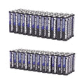 100 Pack 100 Batteries Lot 200 AA + AAA Duty Panasonic Wholesale Batteries Heavy