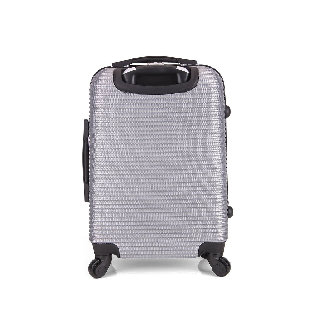 InUSA (IUROY00S-SIL) Plastic Silver Luggage Carry-On Royal