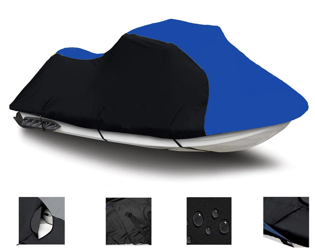 DENIER for / TXi BLACK 2001 HEAVY-DUTY, 2002 BLUE Ski Compatible 600 Polaris Cover Virage Cover Jet Trailerable