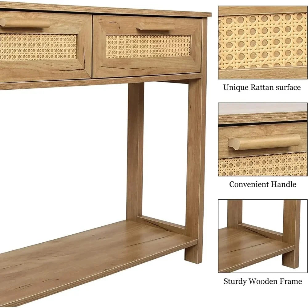 Drawers, Rack, Bedroom, Restaurant 2 Console Table Storage Style for Open Table Entrance Minimalist Table with Office, and with