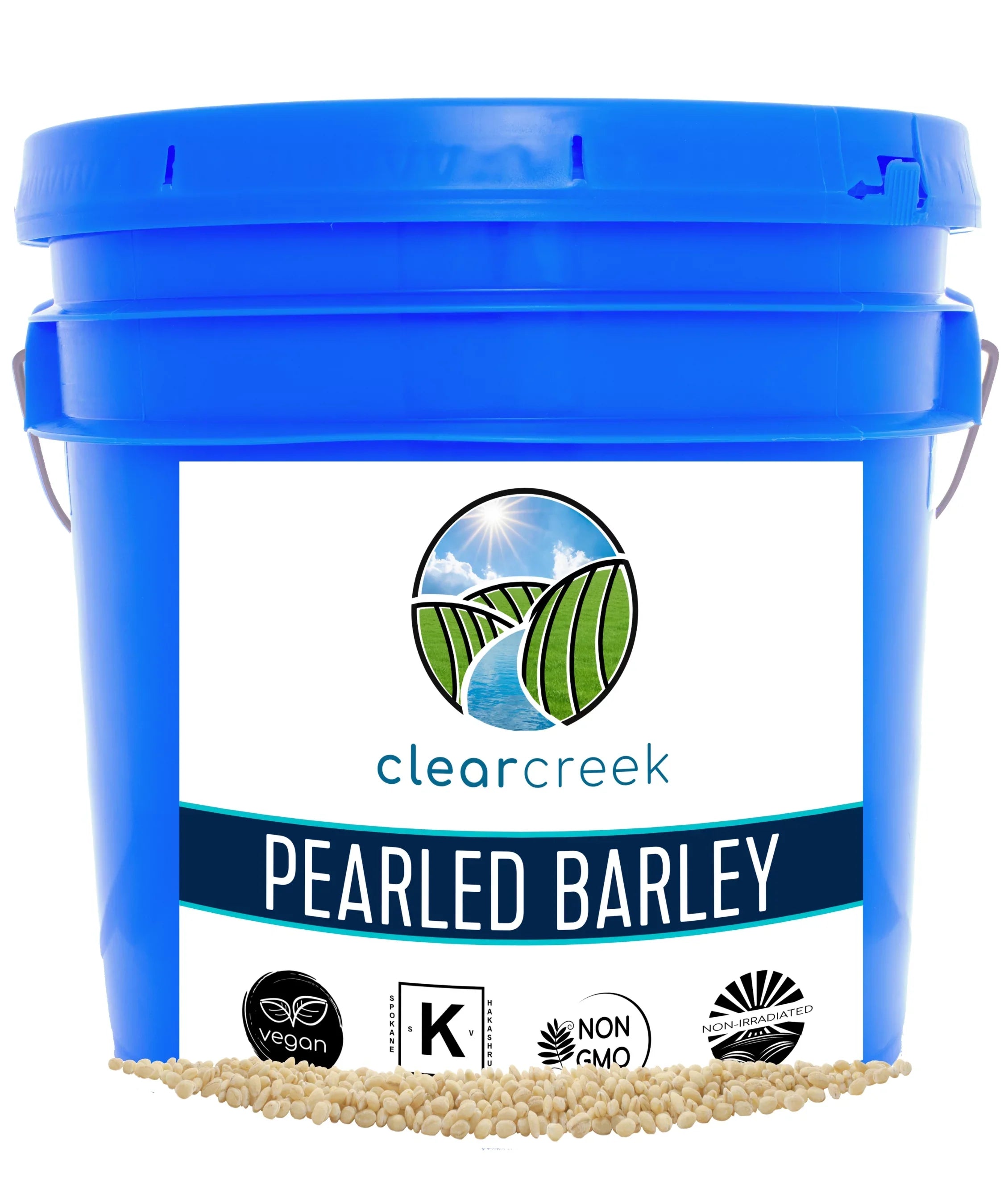 lbs Pearled Bucket Bulk | Storage Food | | Non GMO 25 Kosher Barley |