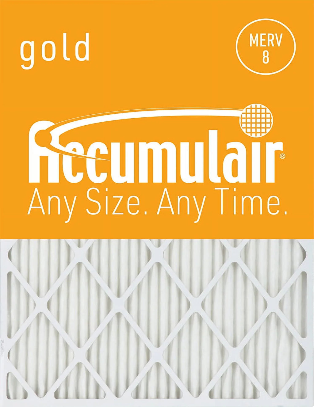20x25x2 8 (4 Accumulair Pack) Filter Gold MERV Air
