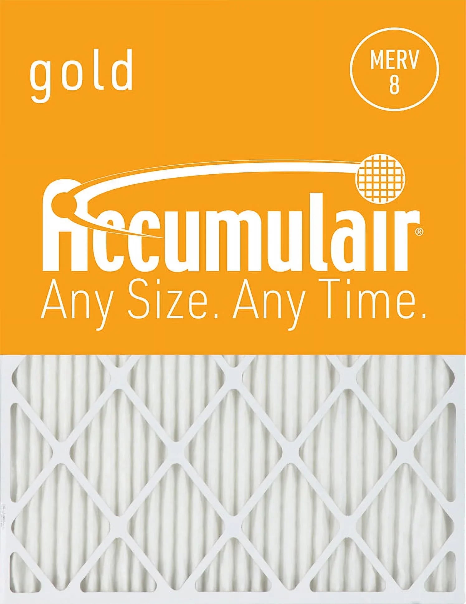 20x25x2 8 (4 Accumulair Pack) Filter Gold MERV Air