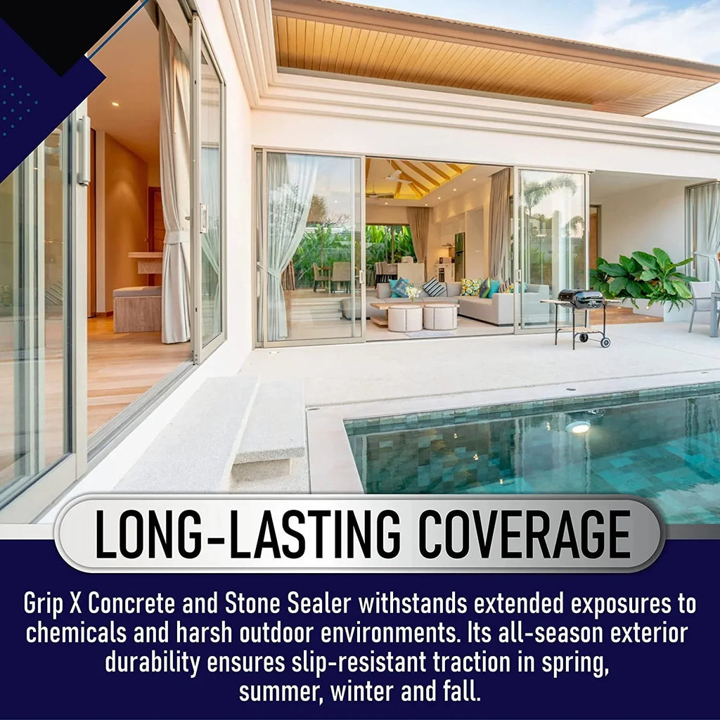 Non-Slip Outdoor Concrete Tiles, Indoor Coating GripX and for and Sealant
