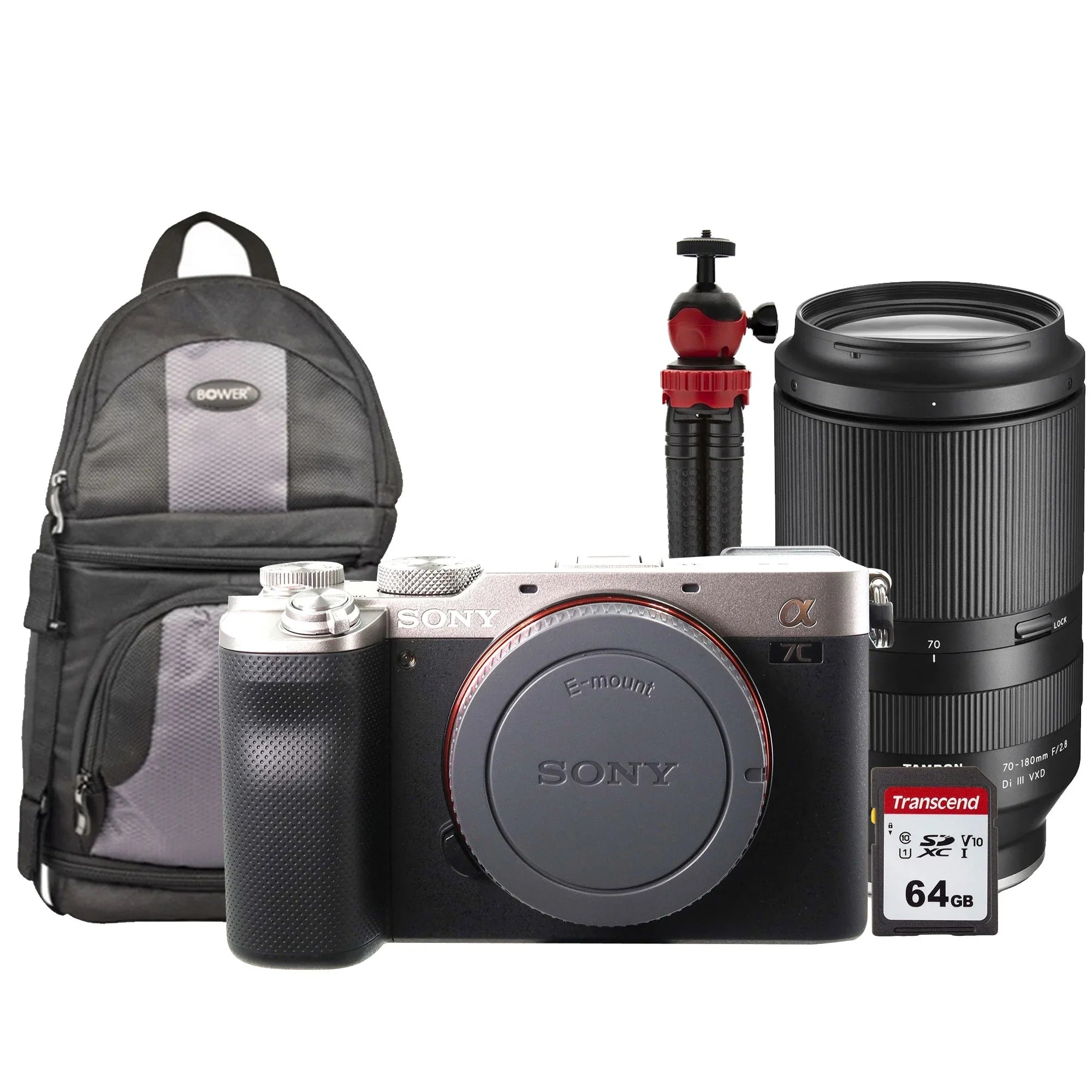 Camera Accessory Di VXD Kit III Lens Sony Tamron Mirrorless a7C Silver and Full-Frame 70-180mm Alpha