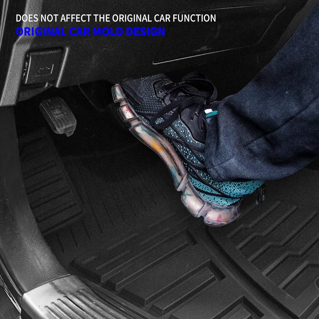 with Compatible 4Runner Toyota Cargo Trunk Mats,Fit (Trunk 2023 + Cargo Rongtaod Floor with Tray) 2013-2024 Mats Mat Liner Floor Sliding Liner Accessories 4 Mat Seats Trunk 5 Runner Mats