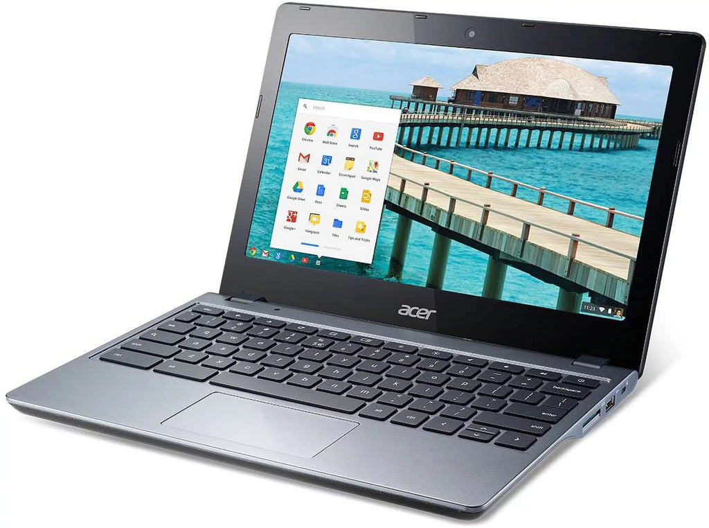 16GB Screen Intel 2GB Drive, Chrome, Acer 11" DDR3 Computer, SSD Hard Restored C720-2802 1.40 RAM, Laptop (Refurbished) Celeron, GHz chromebook