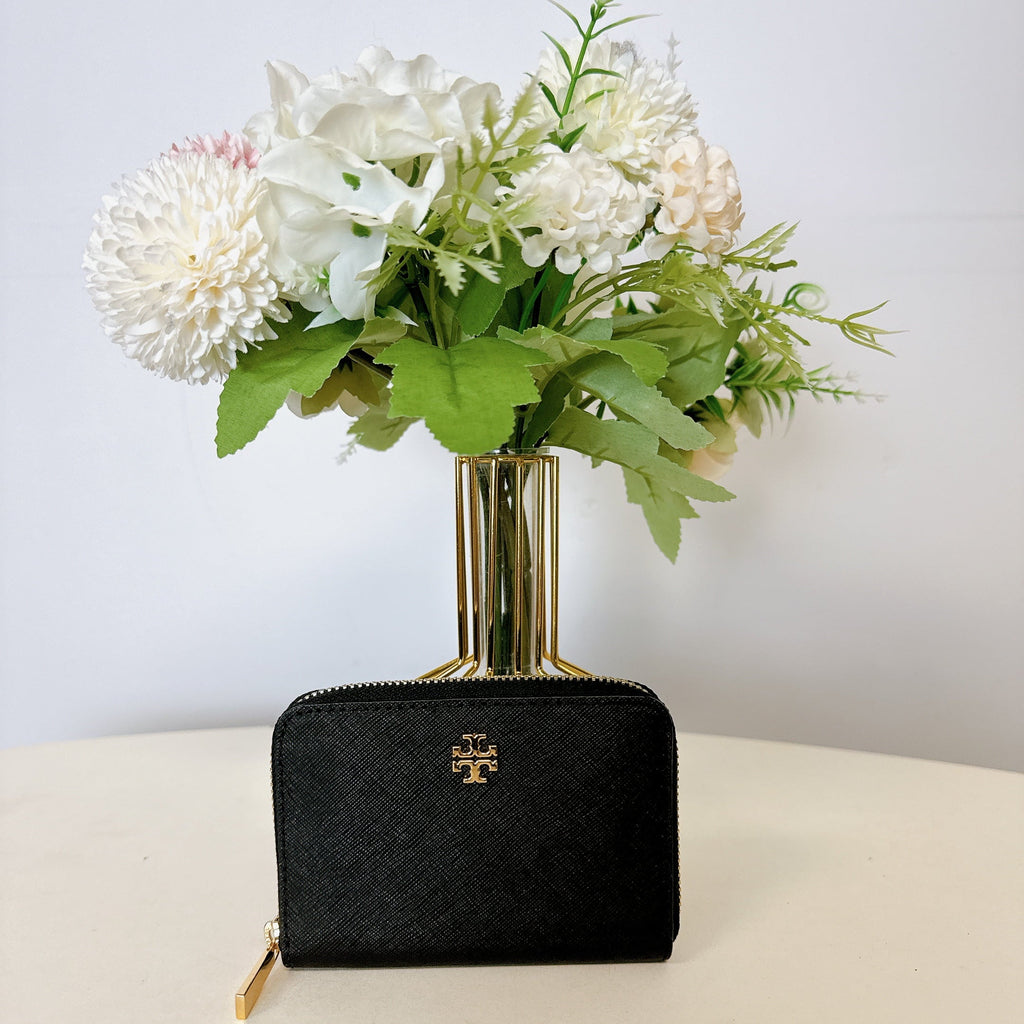 Zip Emerson 52903 Coin Case Burch IN Tory Wallet Black