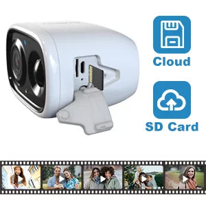 Wireless 2K Powered Audio, Home Security Night Waterproof, Detection, Way Camera for SD/Cloud Surveillance Rechargeable Vision Camera with 2 TMEZON Outdoor AI Motion Battery WiFi