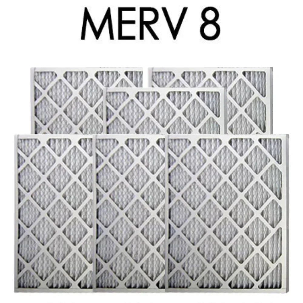 6PK 8 | MERV - Air Filter Pleated 17.5x29.5x.75 18x30x1 Actual Size