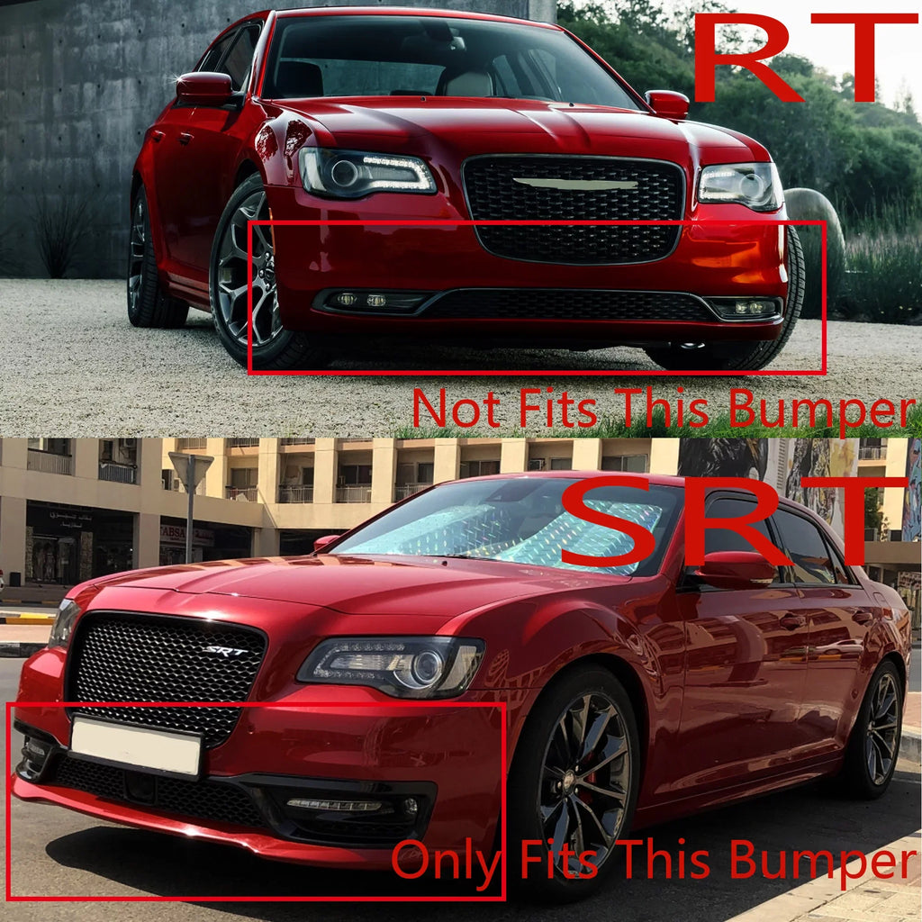 Bumper 2015-2022 Lower Black Lip Front for Sedan 300 SRT Chrysler NINTE Matte