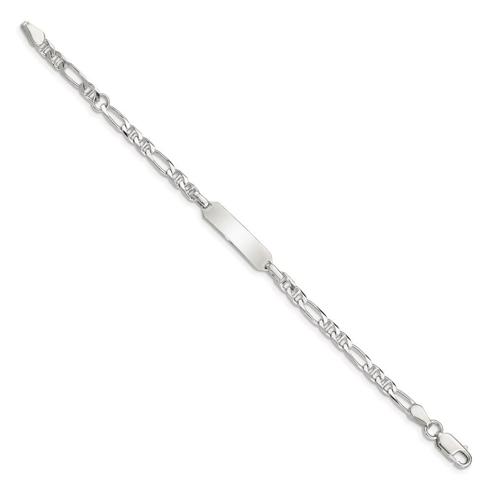 6inch Bracelet Auriga Sterling Id Silver Anchor Women for 925 Link
