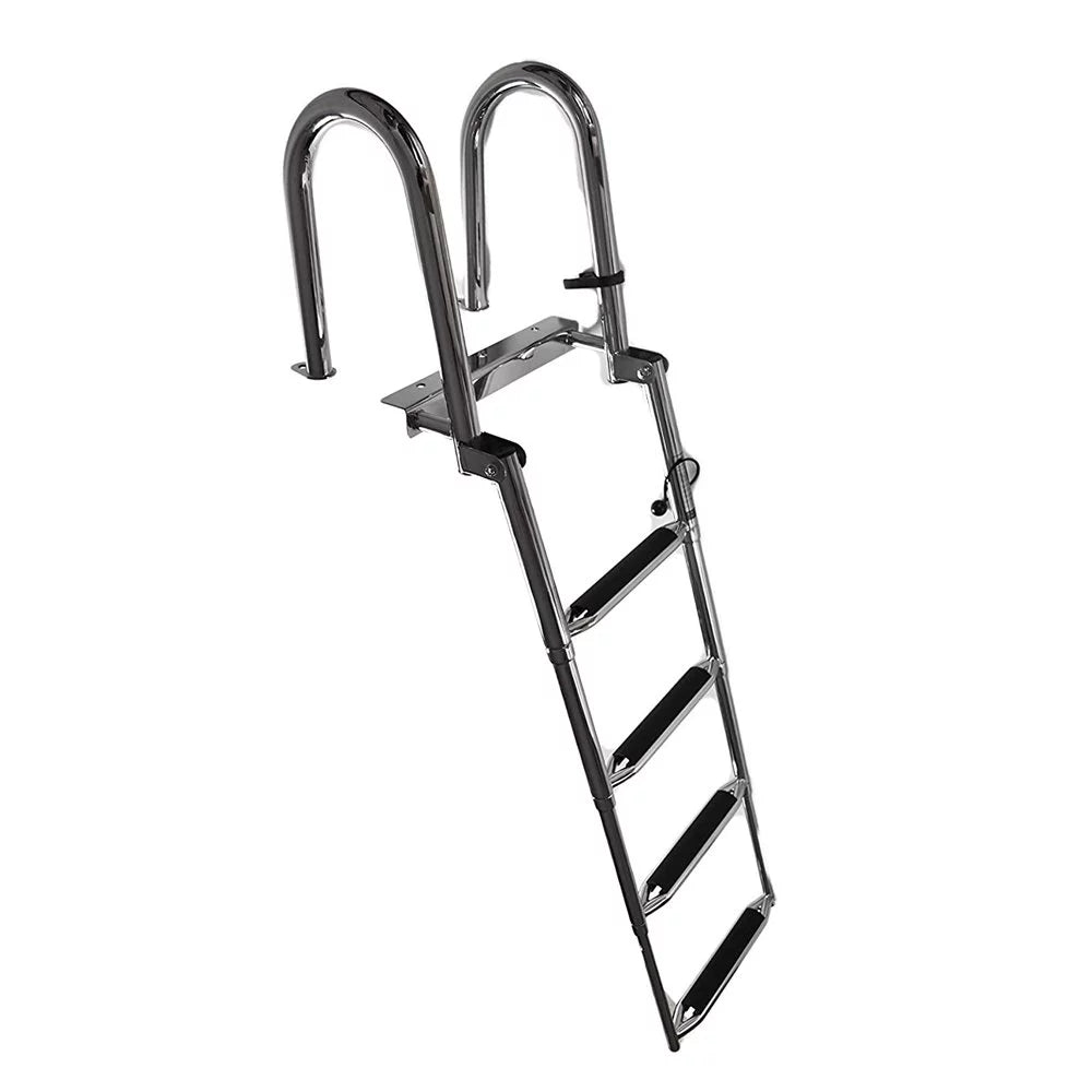 4 Stainless Telescoping Ladder Marine City Steel Step Transom