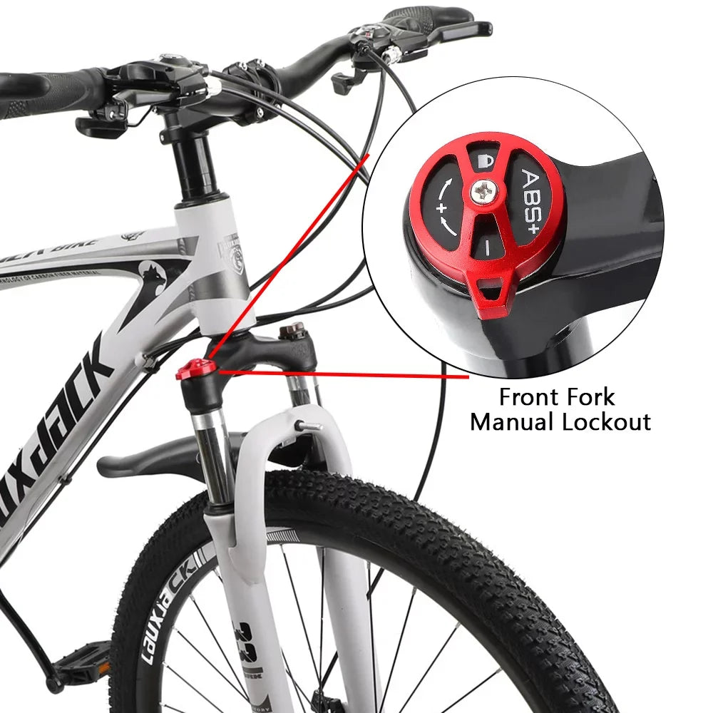 Bicycle 27.5" Lock+Air Bikes Speed Adults 21 Pump Mountain MTB+Bike Wheels