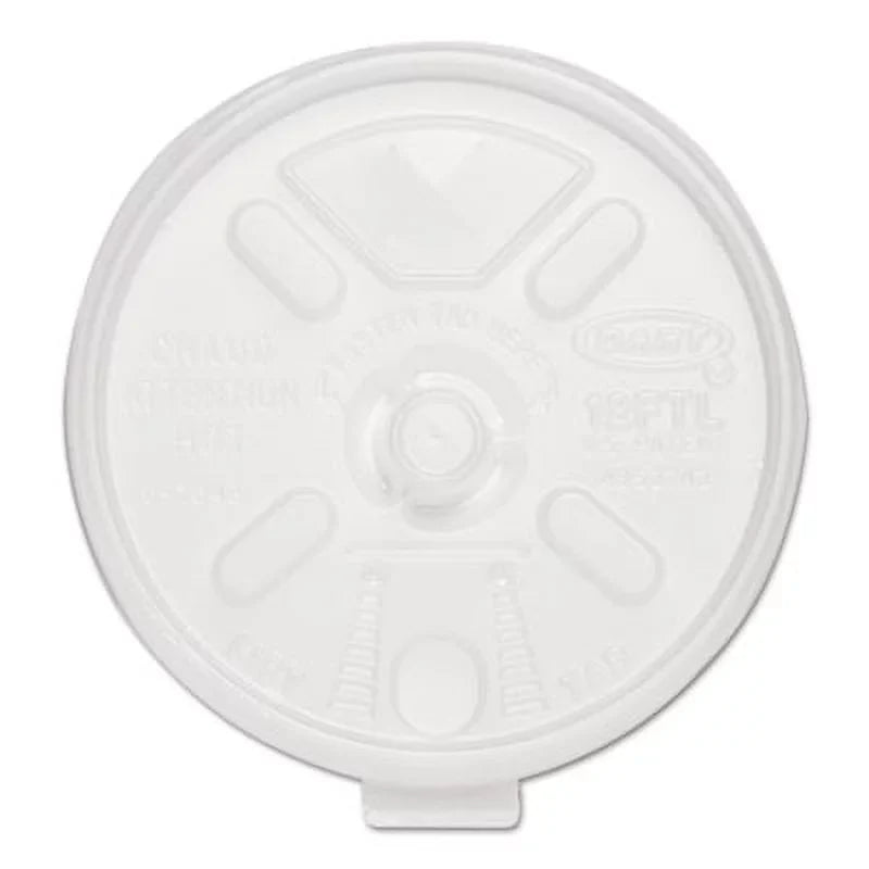 10 Cups, Lids, Sleeves/carton Oz 10 Cup Hot Straw Lock Plastic To With Slot, 12FTLS Dart Oz Lift 14 N' Translucent, 100/sleeve, Fits