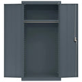 72"H, Charcoal Elite x Wardrobe x Adjustable 36"W Shelf, 24"D Cabinet Series with