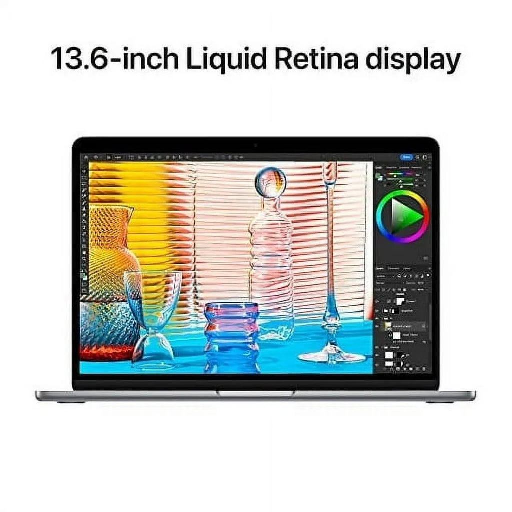 SSD M2 Air MacBook with Storage, 2022 24GB Laptop 1TB Restored (Refurbished) Liquid chip: Display, 13.6-inch Apple RAM, Retina Midnight