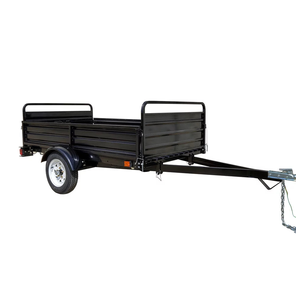 Powder-Coated) ft. 5 Utility 7 Trailer Purpose ft. x (Black Multi