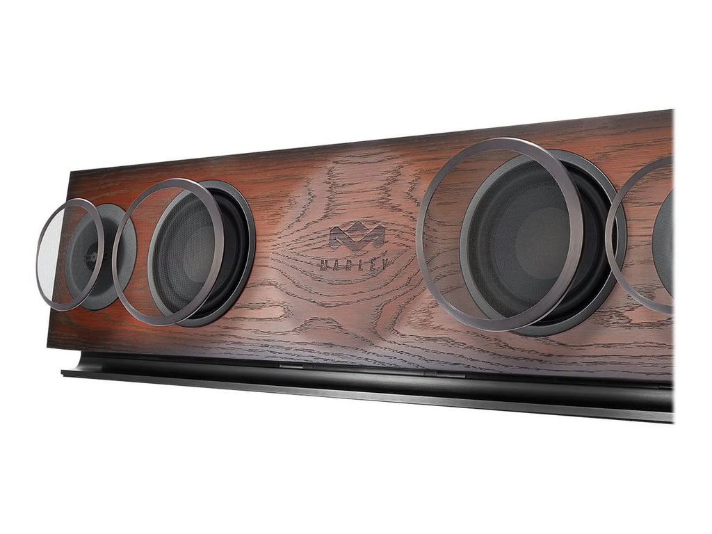 Home House High-Definition Certified Solid 220 Hi-Fi Watt Woofers, Stereo Premium 2 1 System, Regal High-Output Foundation Tweeters, 3.5 FSC Oak Baffle, Power, x EM-DA002-RG Audio One Marley, of