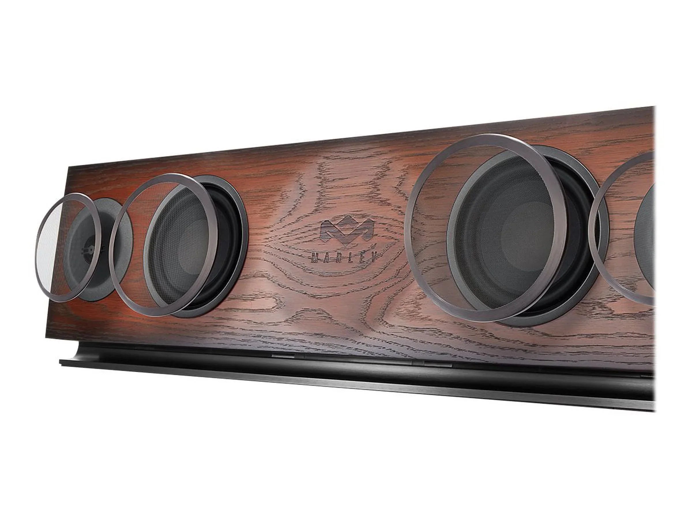 Home House High-Definition Certified Solid 220 Hi-Fi Watt Woofers, Stereo Premium 2 1 System, Regal High-Output Foundation Tweeters, 3.5 FSC Oak Baffle, Power, x EM-DA002-RG Audio One Marley, of