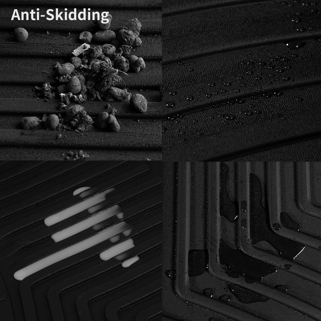 4 Floor Carpet Door Liners for 20-23 Ledkingdomus TPE Jeep Mats Floor Gladiator