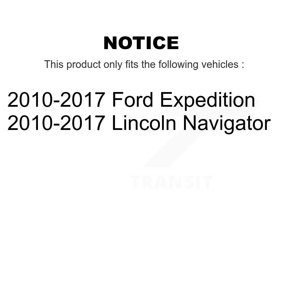Auto And Semi-Metallic 2010-2017 Lincoln Front For KC8-101094S Kit Transit Disc Navigator Ford Rotors Brake Expedition Caliper Rear (10Pc) Pads