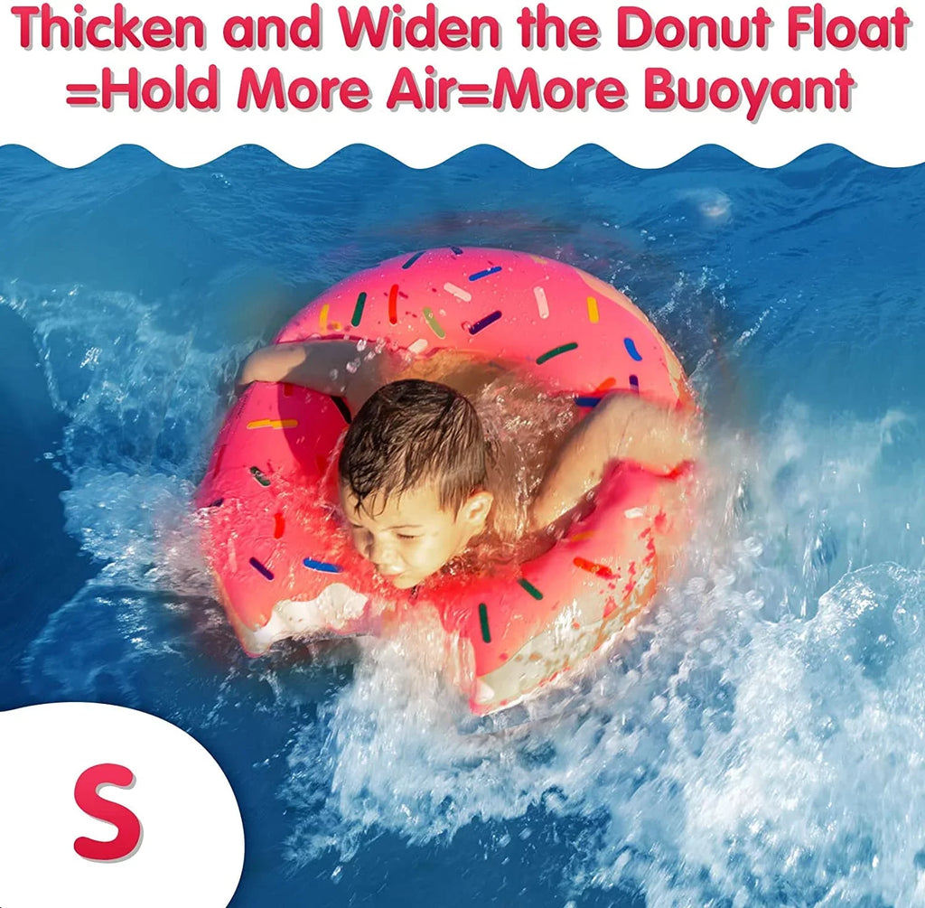 Pool Floatie Donut Ring for Donut Swimming Tube Pool Pool Floats Inflatables Donut Ring Pool Floatie Pool Donut Beach Doughnut Pool DMAR Donut Float Inner Tube Doughnut Donut Pool Doughnut