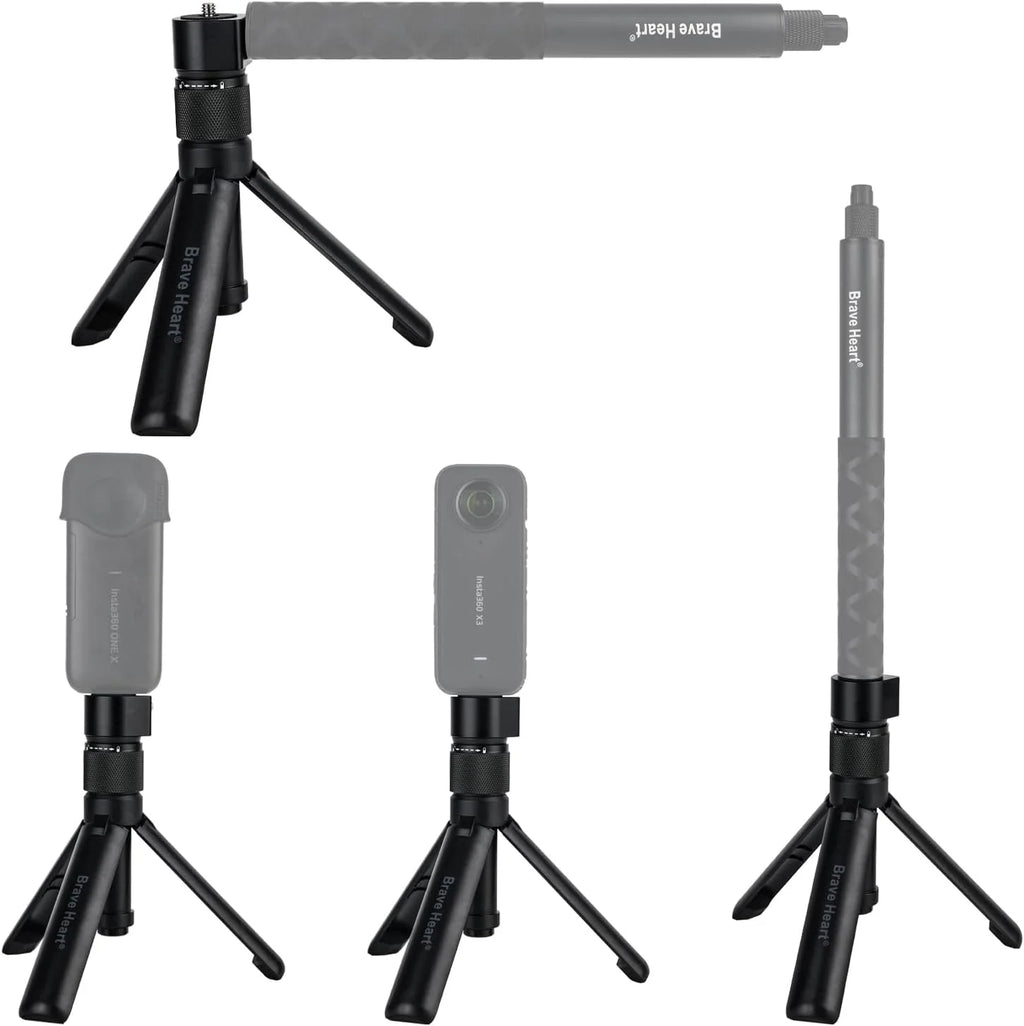 2,ONE X3,ONE X2,ONE 360 Multi-Functional Fold Insta Tripod insta360 R,ONE RS,GO Time Tripod Tabletop Handle Bullet for