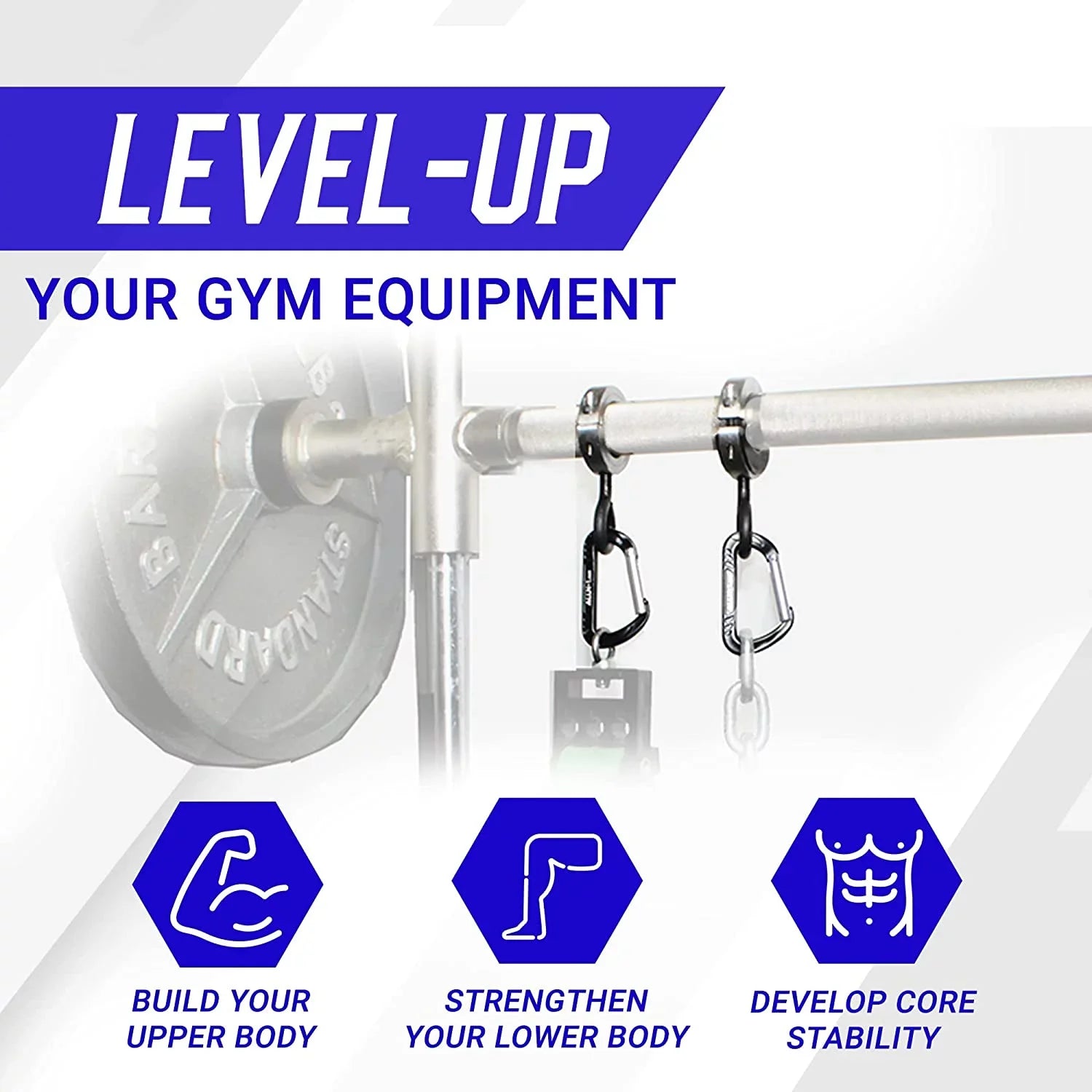 for Bands Chains to Weight Innovative F2 Barbell ChainBeast, Attach EASY and Resistance ALLN-1 Resistance