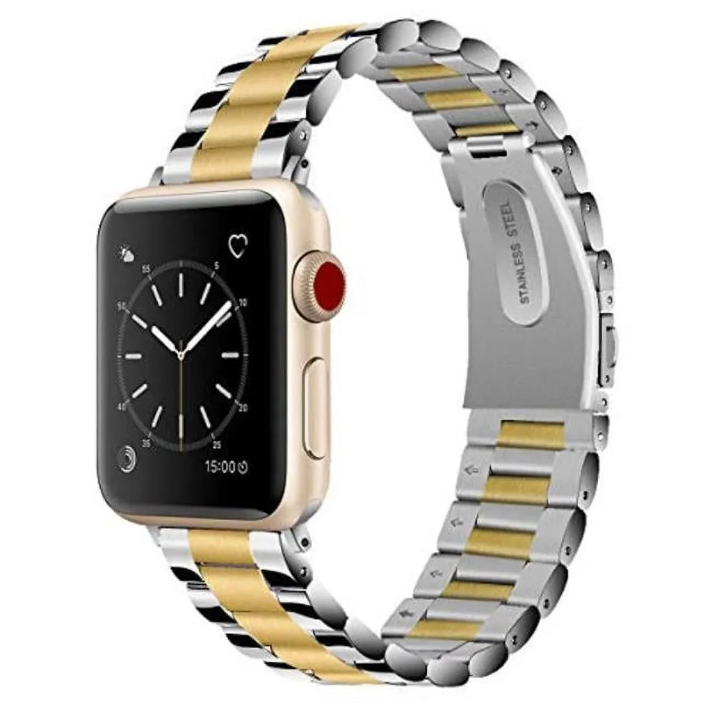 Odash Tone Gold & mm Band Silver VL-SS002GLD-45 42-44-45-49 Watch, for Stainless Apple Steel Two