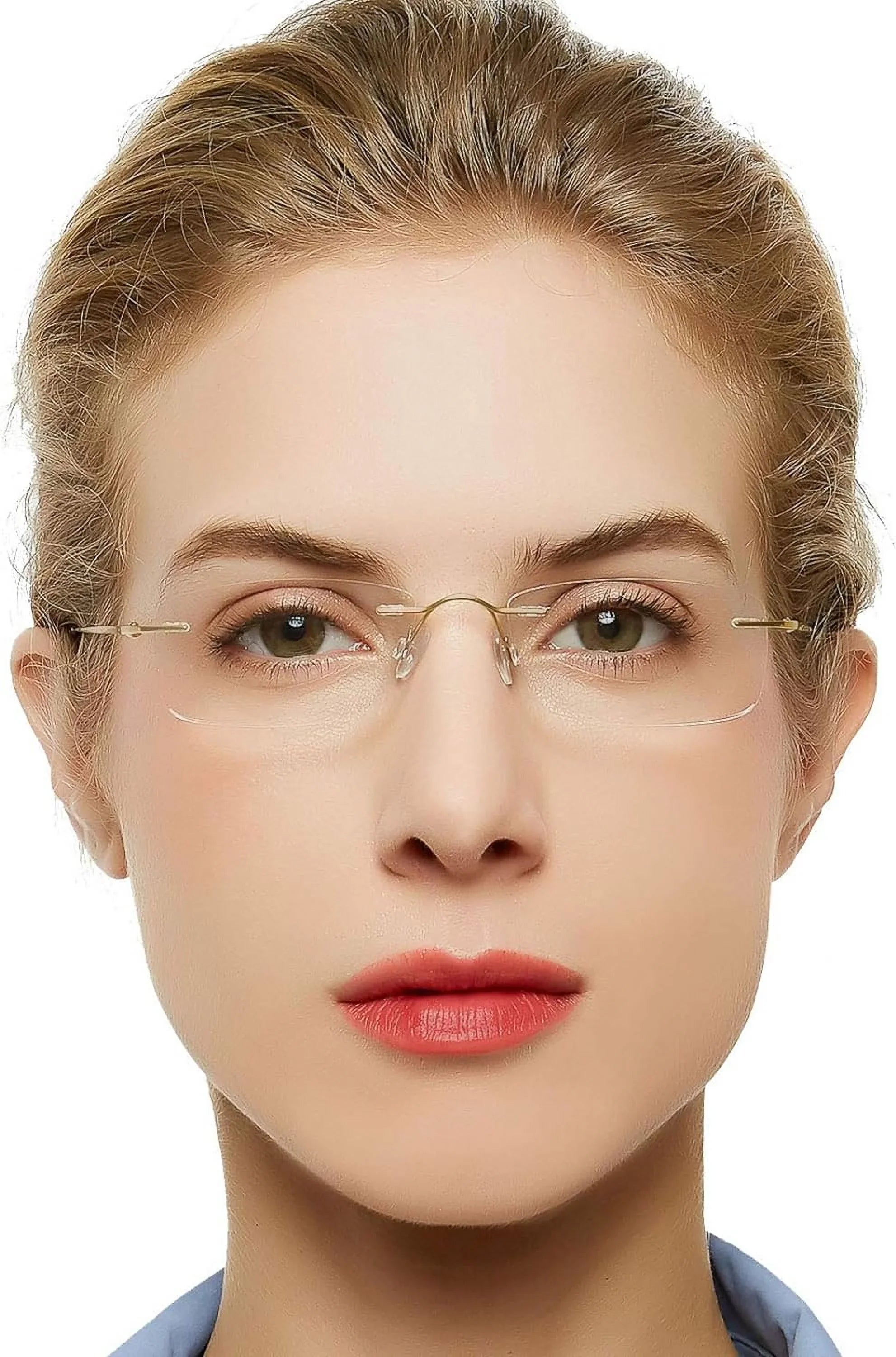 Titanium 1.75 1.75 1.5 2.5 with Women OCCI Clear 1.25 2.75 Trendy 2.25 Reader CHIARI For magnification Frameless 3.0 Lens Reading 3.5 2.0 Men 1.0 Glasses