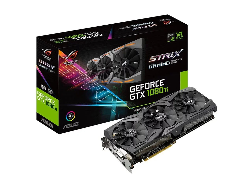 11GB 12 HDCP Card 1080 352-Bit ASUS GeForce STRIX-GTX1080TI-11G-GAMING DirectX GTX Support GDDR5X Video SLI Ready Ti ROG NEW