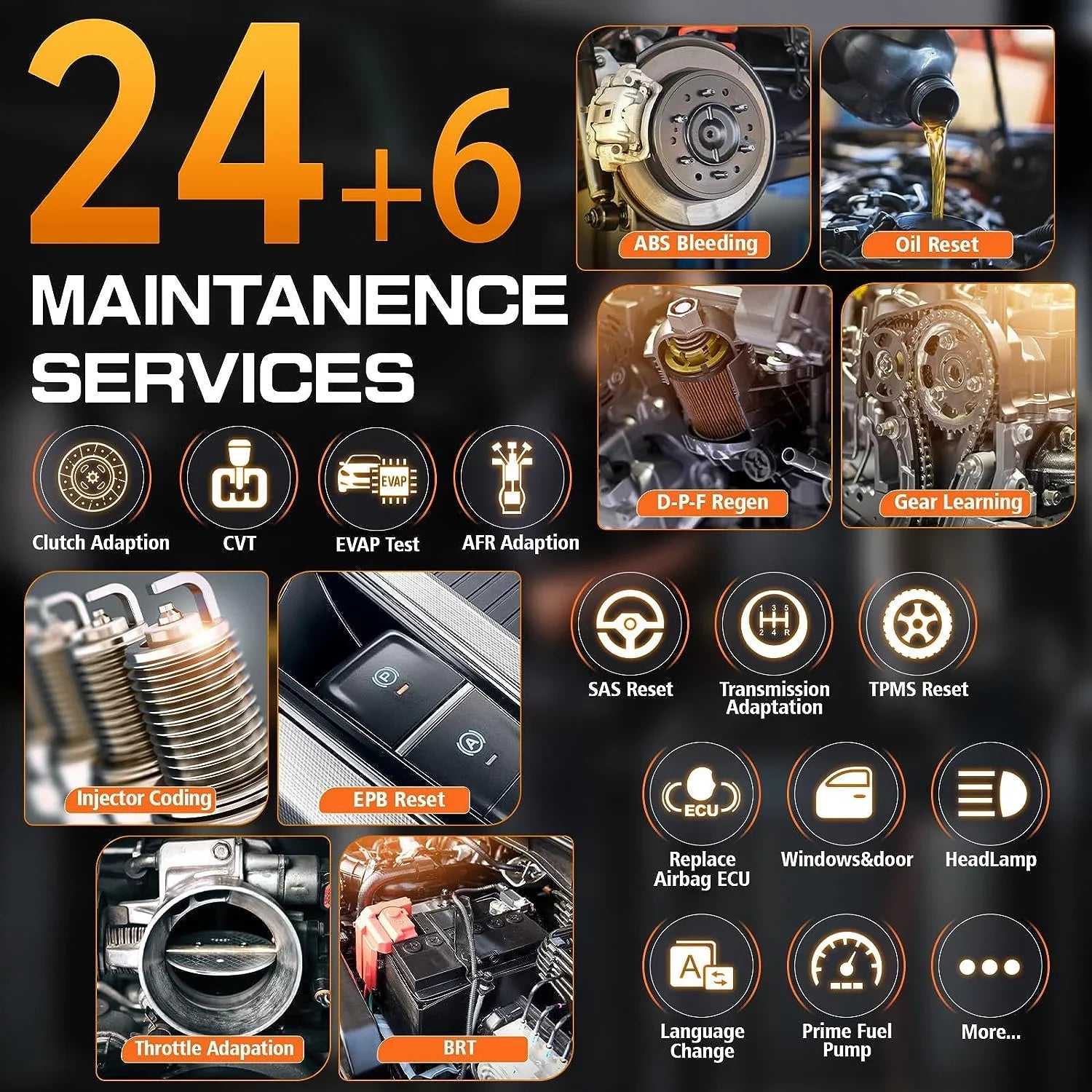 NT909 AutoAuth Services Scanner All AutoVIN Tool OBD2 Vehicle Automotive Reader Scan Control OBDII 30+ Car Scanner FCA Bi-directional Analyzer Test Diagnostic Systems Active Code Reset Foxwell