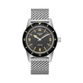 Black Longines Skin Heritage L28224566 Dial Diver Men's Watch