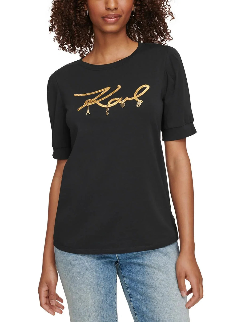 Pullover Top Womens Paris Cotton Karl Lagerfeld Logo