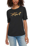 Pullover Top Womens Paris Cotton Karl Lagerfeld Logo