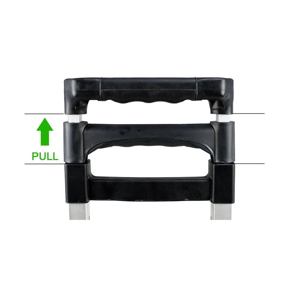 SEGAWE Dolly Luggage Trolley Aluminium Carts. Folding Compact Hand Black, Push,