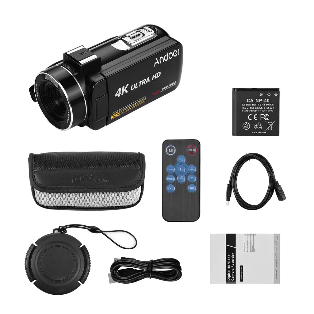 Andoer-2 DV Camera,Video Monitor AINN Burst Camera IPS Inch 3.0 4K Inch 3.0 Inch DV Handheld Video Monitor Camera Video IPS Function ERYUE IPS Professional