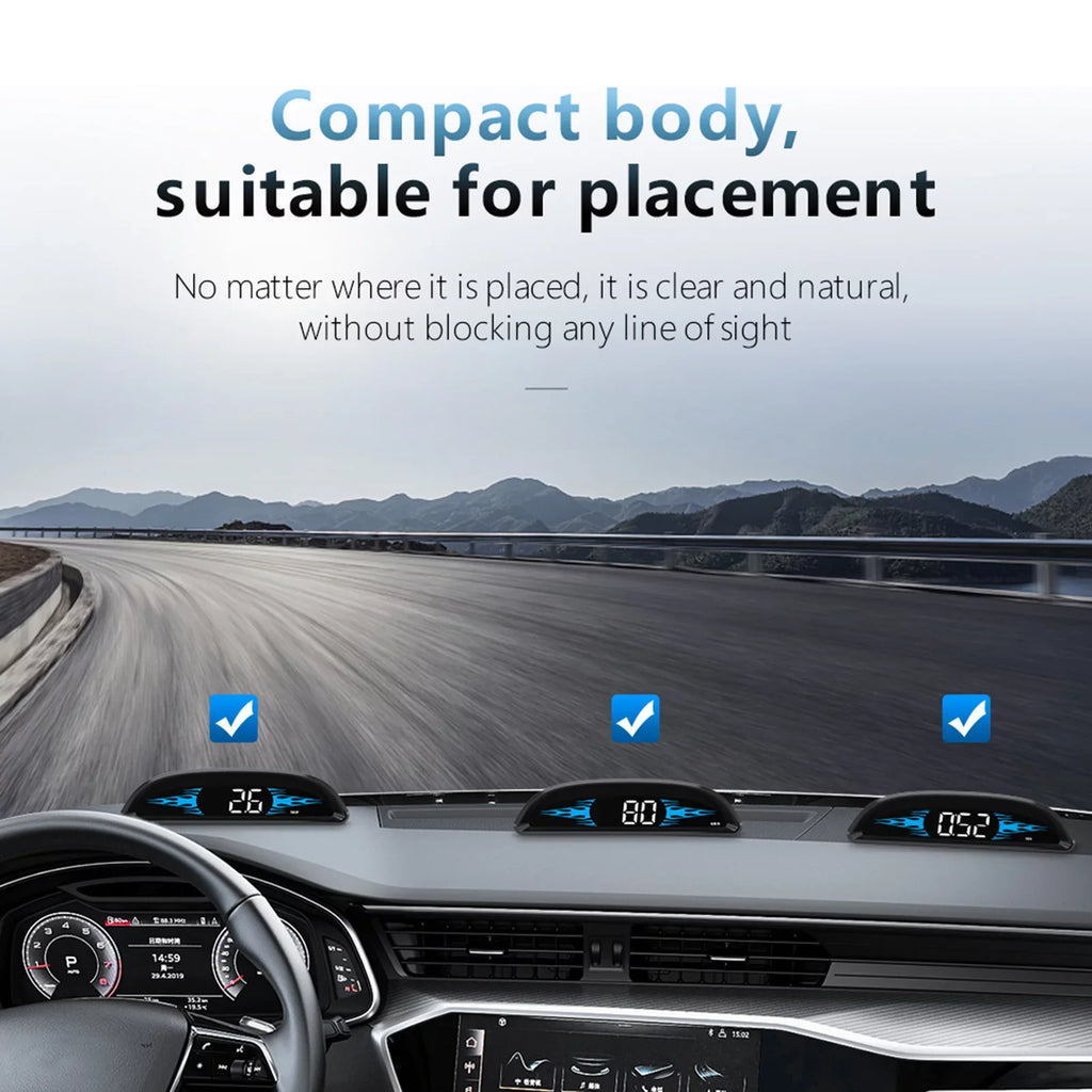 Head-up New OBD Car Speedometer Diagnostic Car Dcenta Driving Display B2 Speedometer Multi-Functions