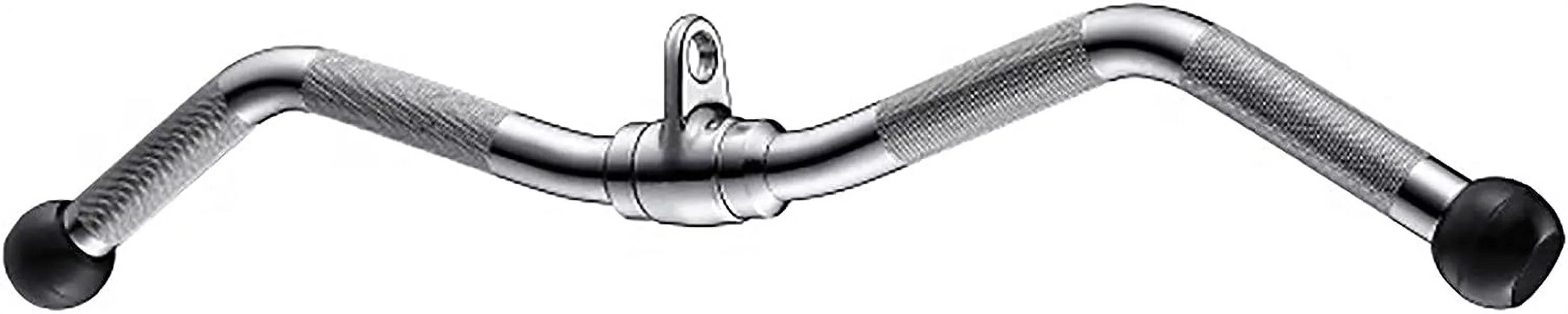 Hanger, Attachment, Accessories Machine Attachments, Down Curl with Lat Machine Pulldown Down Pull Tricep Knurled Lat Grip Cable 30" Long Bar Revolving Press Lat Cable Equipment Bar & Gym Bar